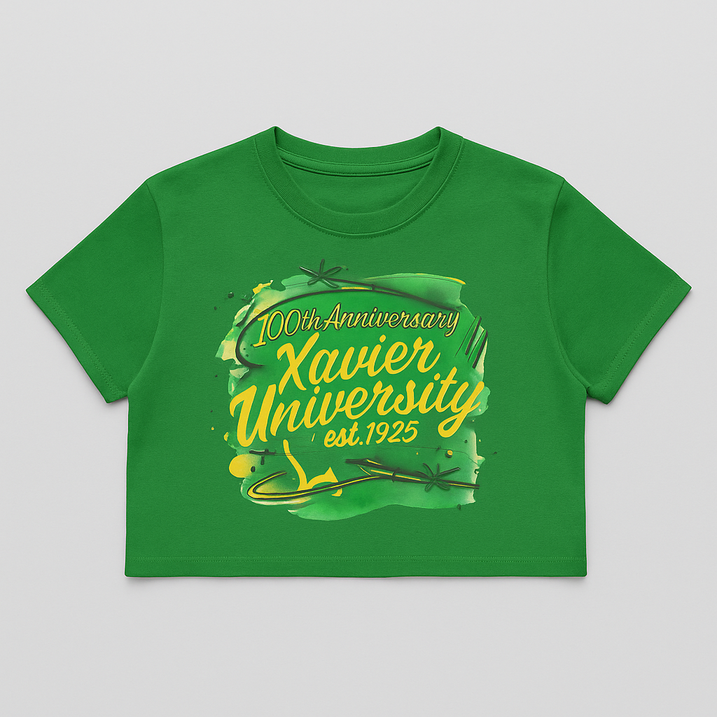 XU 100TH ANNIVERSARY CROP TOP
