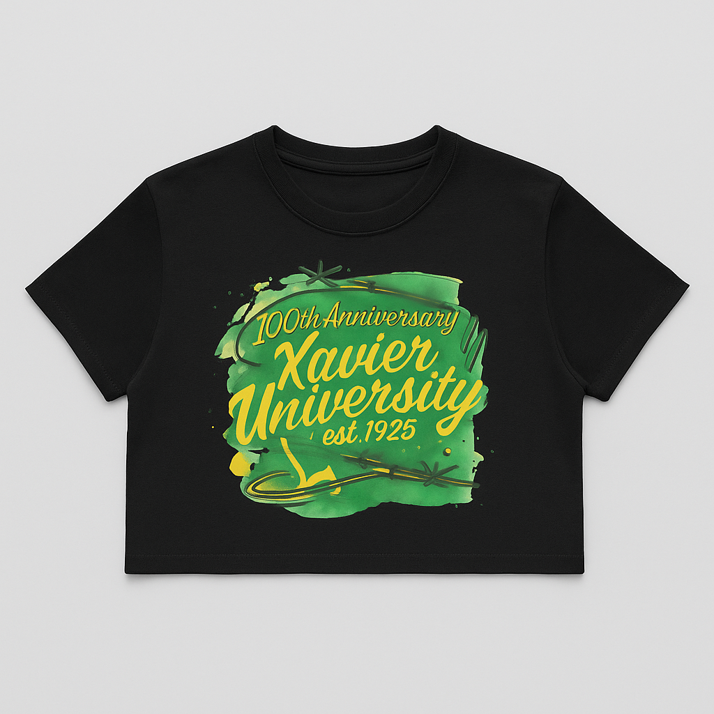 XU 100TH ANNIVERSARY CROP TOP